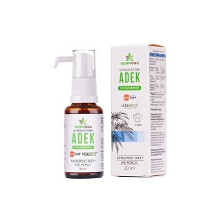 HEMPKING Witaminy ADEK w BIO oleju konopnym 30ml