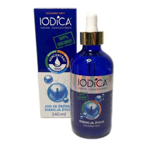 IODICA Naturalny koncentrat jodu 240ml butelka szklana + pipeta