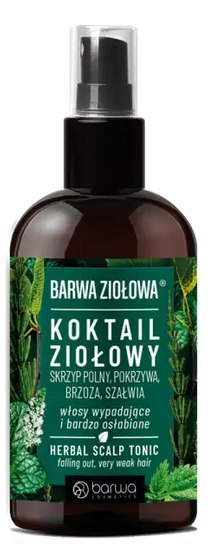 Koktajl ziołowy wcierka włosy wypadające i bardzo osłabione 95ml BARWA ZIOŁOWA