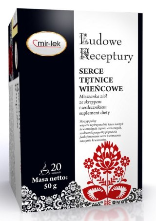 LUDOWE RECEPTURY serce, tętnice wieńcowe 30 saszetek MIR-LEK