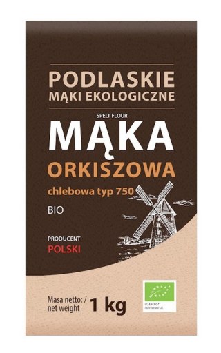 Mąka orkiszowa chlebowa typ 750 BIO 1kg BIOLIFE - PODLASKIE EKOLOGICZNE