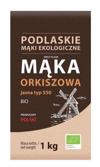 Mąka orkiszowa jasna typ 550 BIO 1kg BIOLIFE - PODLASKIE EKOLOGICZNE