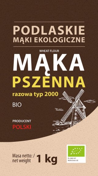 Mąka pszenna razowa typ 2000 BIO 1kg BIOLIFE - PODLASKIE EKOLOGICZNE