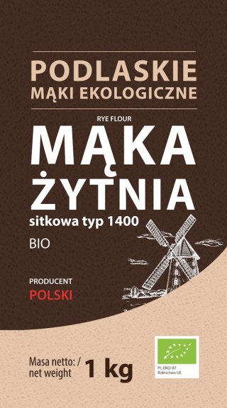 Mąka żytnia sitkowa typ 1400 BIO 1kg BIOLIFE - PODLASKIE EKOLOGICZNE