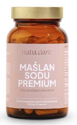 Maślan sodu Premium 1200mg, 90kaps. NATU.CARE