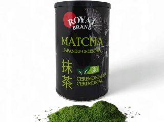 Matcha japońska ceremonialna BIO puszka 100g ROYAL BRAND