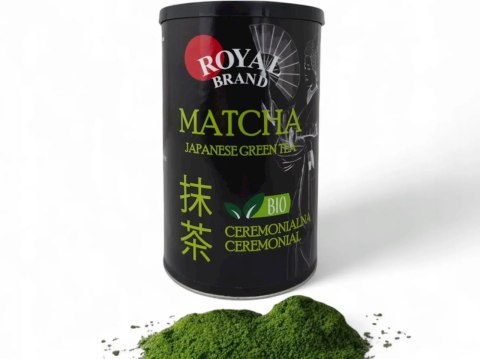 Matcha japońska ceremonialna BIO puszka 100g ROYAL BRAND