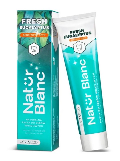 NATUR BLANC Pasta do zębów FRESH EUCALYPTUS do wrażliwych zębów 100ml SYLVECO