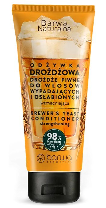 Odżywka drożdżowa w tubie do włosów wypadających i osłabionych 200ml BARWA NATURALNA