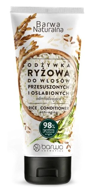 Odżywka ryżowa w tubie do włosów przesuszonych i osłabionych 200ml BARWA NATURALNA