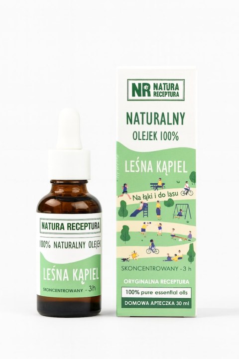 Olejek naturalny Leśna kąpiel 30ml pipeta + aplikator w kulce NATURA RECEPTURA