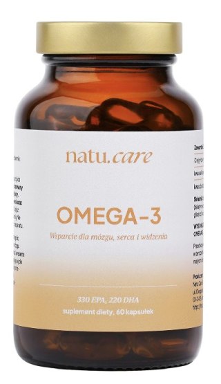 Omega-3 550mg (330 EPA, 220 DHA) 60kaps. NATU.CARE
