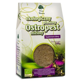 Ostropest plamisty mielony BIO 200g DARY NATURY - suplement diety