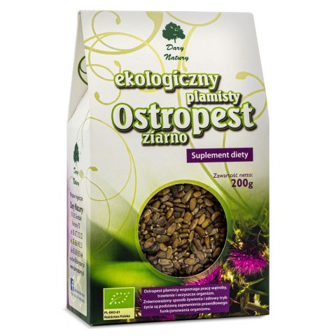 Ostropest plamisty ziarno BIO 200g DARY NATURY - suplement diety