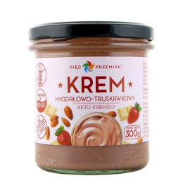 PIĘĆ PRZEMIAN Krem migdałowo-truskawkowy KETO 300g