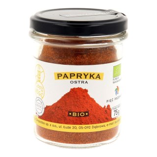 PIĘĆ PRZEMIAN Papryka ostra mielona bezglutenowa BIO 75g