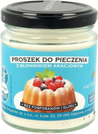 PIĘĆ PRZEMIAN Proszek do pieczenia bezglutenowy z błonnikiem akacjowym 120g
