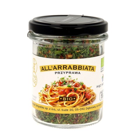 PIĘĆ PRZEMIAN Przyprawa All'Arrabbiata BIO 55g