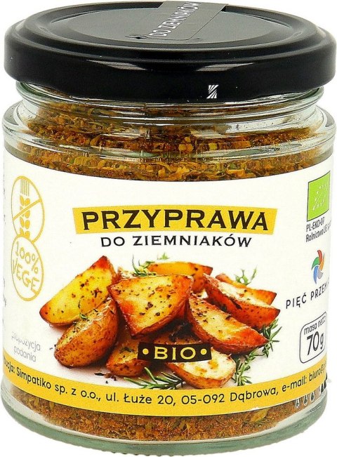 PIĘĆ PRZEMIAN Przyprawa do ziemniaków bezglutenowa BIO 70g
