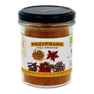 PIĘĆ PRZEMIAN Przyprawa pięć smaków bezglutenowa BIO 80g