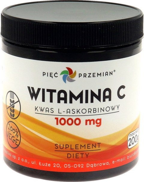 PIĘĆ PRZEMIAN Witamina C kwas L-askorbinowy 200g