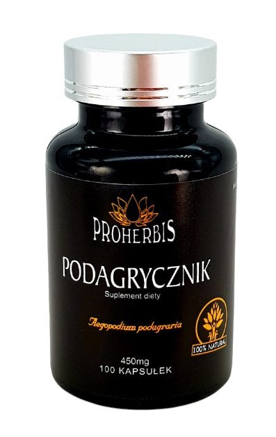 PROHERBIS Podagrycznik pospolity 450mg, 100 kapsułek