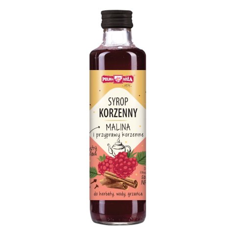 Syrop korzenny malina i przyprawy korzenne 250ml POLSKA RÓŻA