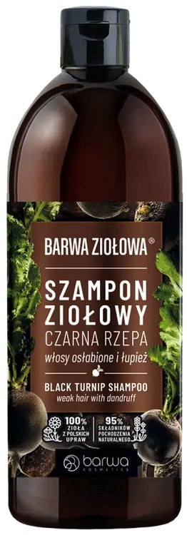 Szampon czarna rzepa do włosów osłabionych i z łupieżem 480ml BARWA ZIOŁOWA
