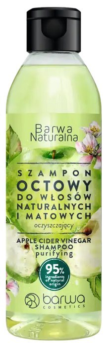 Szampon octowy do włosów naturalnych i matowych 300ml BARWA NATURALNA