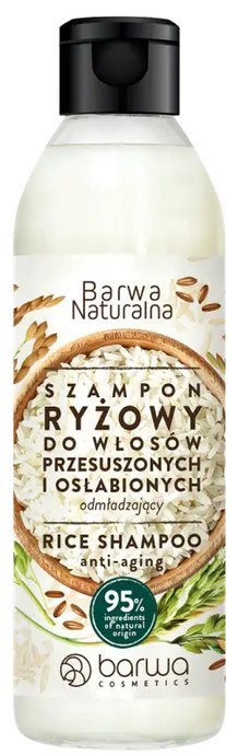 Szampon ryżowy do włosów przesuszonych i osłabionych 300ml BARWA NATURALNA