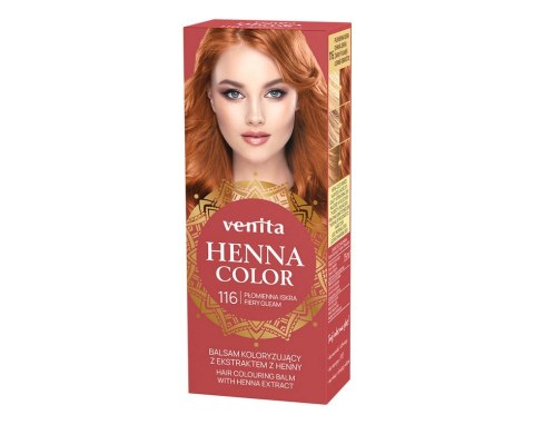 VENITA henna tuba nr 116 płomienna iskra 75ml - balsam koloryzujący