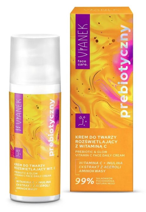VIANEK Prebiotyczny krem do twarzy rozświetlający z witaminą C 50ml SYLVECO