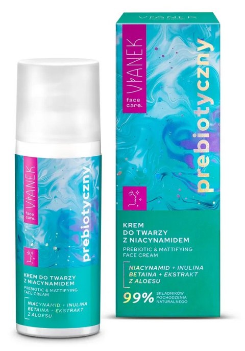 VIANEK Prebiotyczny krem do twarzy z niacynamidem 50ml SYLVECO