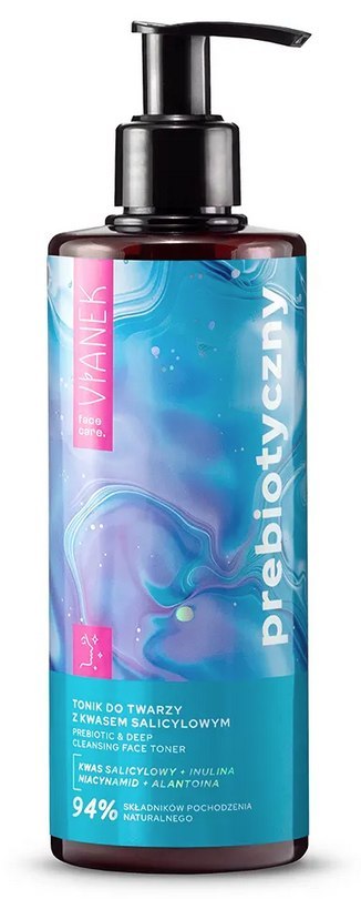 VIANEK Prebiotyczny tonik do twarzy z kwasem salicylowym 300ml SYLVECO
