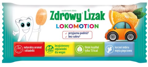 Zdrowy lizak LOKOMOTION bez cukru 1 szt. STARPHARMA