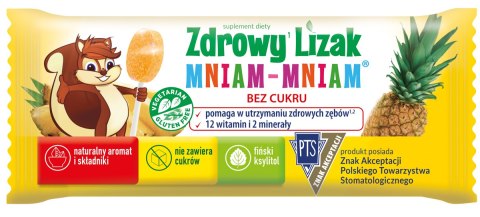 Zdrowy lizak Mniam-Mniam bez cukru ananas 1 szt. STARPHARMA