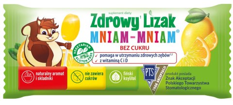 Zdrowy lizak Mniam-Mniam bez cukru cytryna 1 szt. STARPHARMA