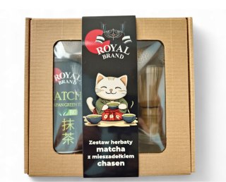 Zestaw matcha BIO 100g + mieszadełko chasen ROYAL BRAND