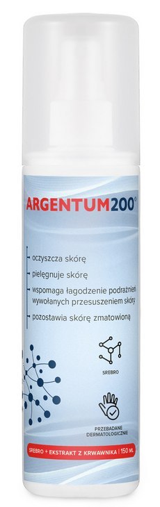 AURA HERBALS Argentum200 srebro + ekstrakt z krwawnika aerozol 150ml