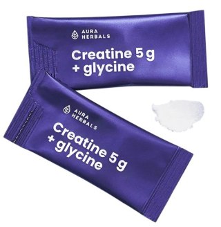 AURA HERBALS Kreatyna 5g + glicyna saszetki 30 x 8,69g