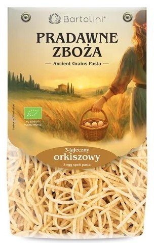 BARTOLINI Makaron orkiszowy 3-jajeczny kluska BIO 250g