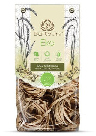 BARTOLINI Makaron orkiszowy pełnoziarnisty gniazda (fettuccine) BIO 250g