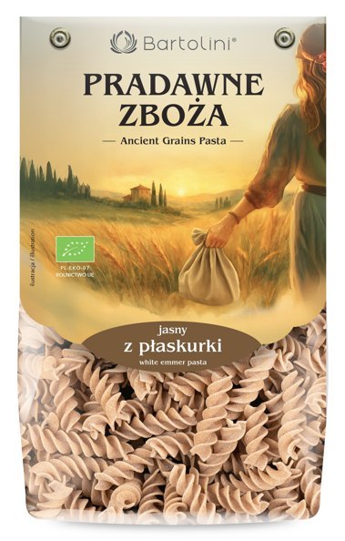 BARTOLINI Makaron z płaskurki jasny świderek nr 5 BIO 250g