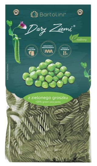 BARTOLINI Makaron z zielonego groszku świderek nr 2 250g