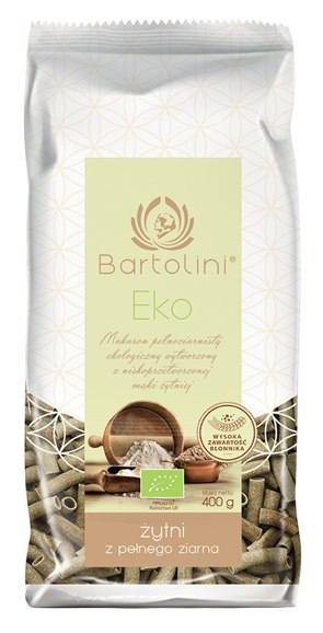 BARTOLINI Makaron żytni rurka BIO 400g