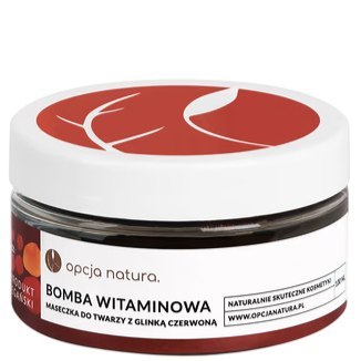 Bomba witaminowa maseczka do twarzy z glinką czerwoną 100ml OPCJA NATURA
