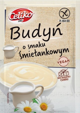Budyń o smaku śmietankowym bezglutenowy bez dodatku cukru 40g CELIKO
