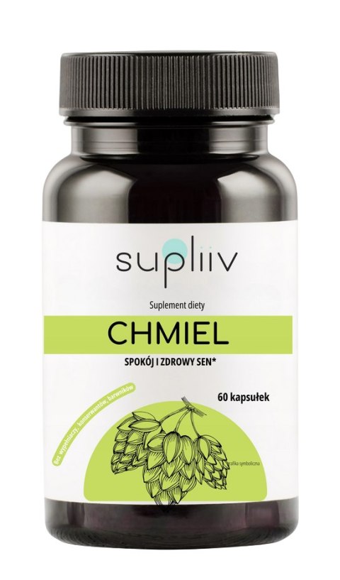 Chmiel ekstrakt 10:1 400mg, 60kaps. SUPLIIV