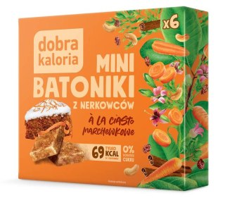 DOBRA KALORIA Mini batoniki a'la ciasto marchewkowe z nerkowców (6x17g) KUBARA