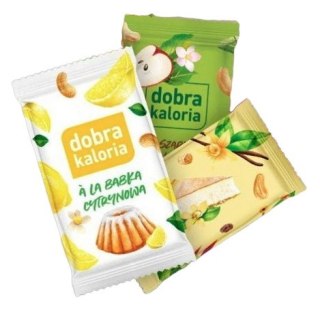 DOBRA KALORIA Mini batoniki z nerkowców mix trzech smaków (6x17g) KUBARA (2 x szarlotka, 2 x babka cytrynowa, 2 x sernik)